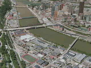 Pittsburgh City, USA (2021) 3D Model preview