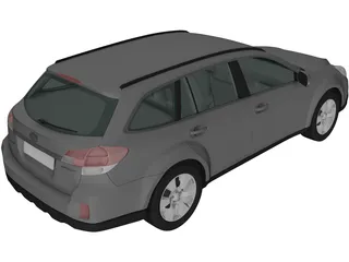 Subaru Outback (2010) 3D Model preview