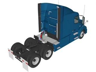 Volvo VNL 630 Sleeper (2015) 3D Model preview