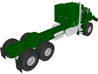 Kenworth C500 Semi Cab (2005) 3D Model preview
