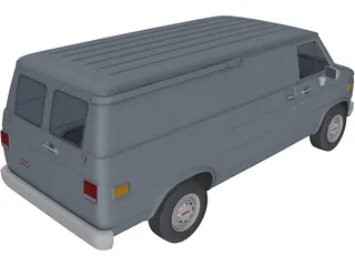 GMC Vandura (1987) 3D Model preview