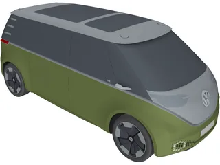 Volkswagen ID.Buzz Concept (2020) 3D Model preview