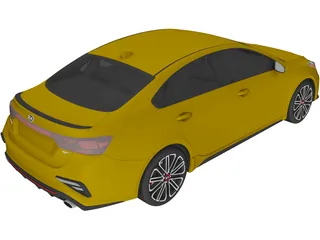 Kia Forte GT (2019) 3D Model preview