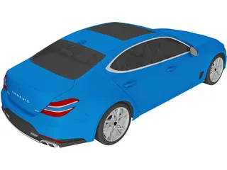 Genesis G70 (2021) 3D Model preview