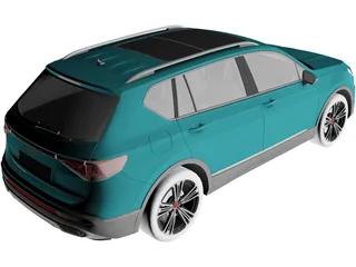 Seat Tarraco (2019) 3D Model preview
