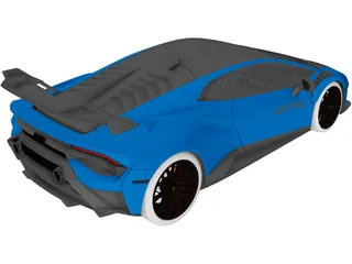 Lamborghini Huracan STO (2021) 3D Model preview