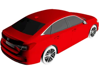 Honda Civic Sedan (2022) 3D Model preview