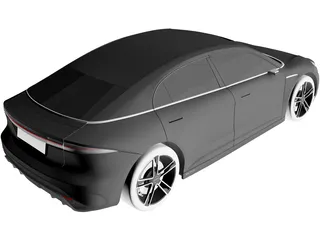 Sony Vision S (2020) 3D Model preview