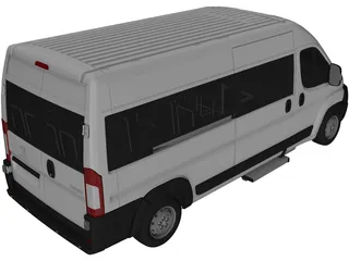 Peugeot Boxer Passenger Van (2006) 3D Model preview