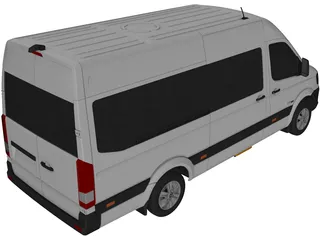 Hyundai H350 Passenger Van (2014) 3D Model preview