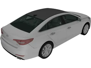 Hyundai Sonata (2014) 3D Model preview