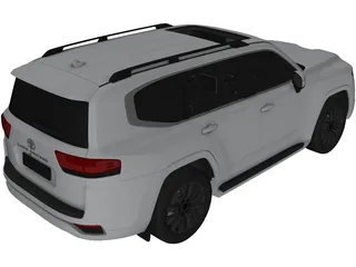 Toyota Land Cruiser 300 (2021) 3D Model preview