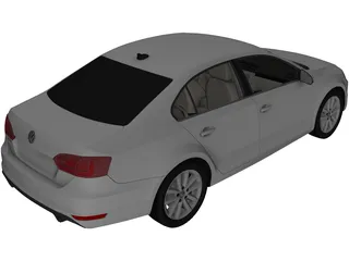 Volkswagen Jetta (2012) 3D Model preview