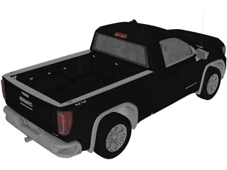 GMC Sierra Reg SLE 1500 (2020) 3D Model preview