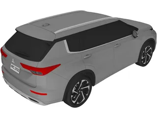 Mitsubishi Outlander (2022) 3D Model preview