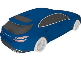 Genesis G70 Shooting Brake (2022) 3D Model preview