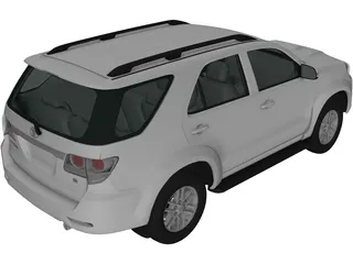 Toyota Fortuner (2012) 3D Model preview