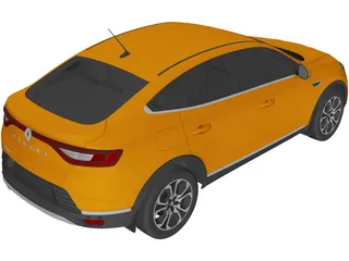 Renault Arkana (2020) 3D Model preview