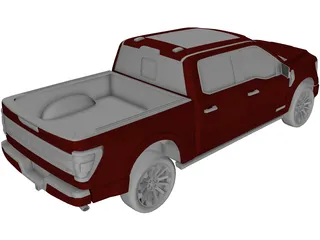 Ford F-150 Limited (2021) 3D Model preview