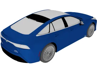 Toyota Mirai (2021) 3D Model preview