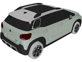 Citroen C3 Aircross (2022) 3D Model preview