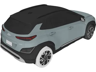 Hyundai Kona (2022) 3D Model preview