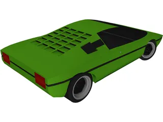 Lamborghini Bravo (1974) 3D Model preview
