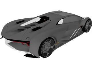 Lamborghini Terzo Millennio (2019) 3D Model preview
