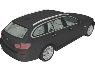 BMW 5-Series Touring [F11] (2014) 3D Model preview