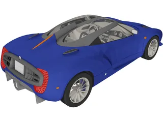 Spyker C12 Zagato 3D Model preview