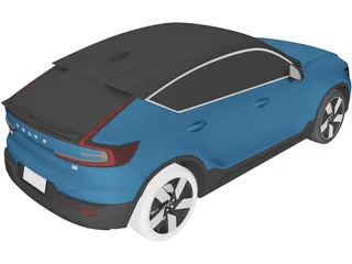 Volvo C40 (2022) 3D Model preview