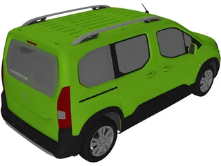 Peugeot Rifter (2020) 3D Model preview