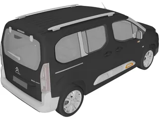 Citroen Berlingo (2019) 3D Model preview