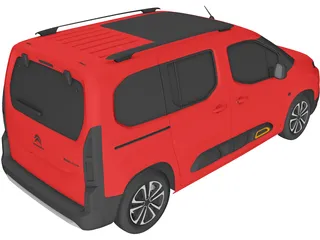 Citroen Berlingo (2021) 3D Model preview