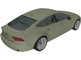 Audi A7 Sportback (2011) 3D Model preview