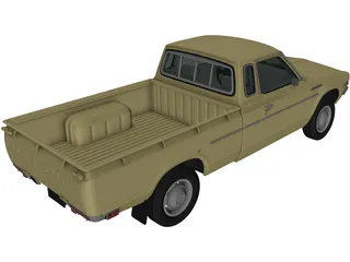 Datsun 620 KingCab (1977) 3D Model preview
