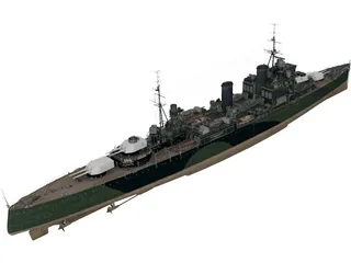 HMS London 3D Model preview