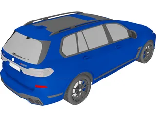 BMW X7 M60i (2023) 3D Model preview