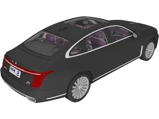 Hongqi H9 (2020) 3D Model preview