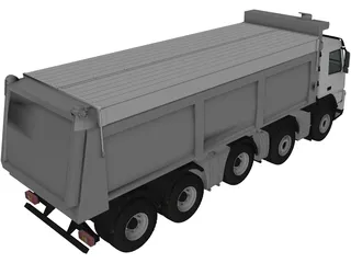Volvo FM Truck 10x4 Dumper 3D Model preview