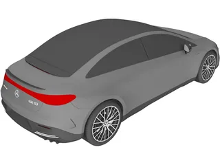 Mercedes-AMG EQE 53 (2021) 3D Model preview