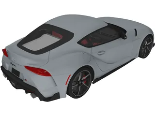 Toyota Supra (2020) 3D Model preview