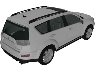 Mitsubishi Outlander GT (2010) 3D Model preview