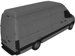 Mercedes-Benz Sprinter Panel Van L4H3 RWD (2019) 3D Model preview