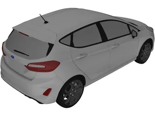 Ford Fiesta Sport (2021) 3D Model preview