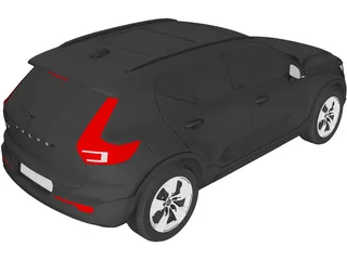 Volvo XC40 (2021) 3D Model preview