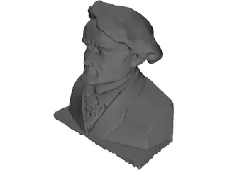 Richard Wagner Bust 3D Model preview