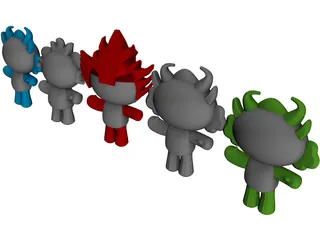 Fuwa 3D Model preview
