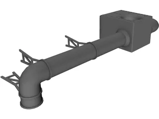 Roof Air Conditioning Unit 3D Model preview