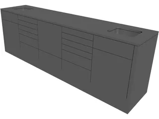 Dental Counter 3D Model preview